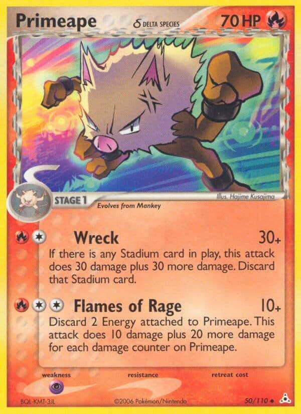 Primeape Delta — Holon Phantoms Pokémon card
