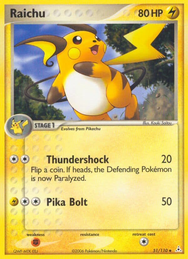 Raichu — Holon Phantoms Pokémon card