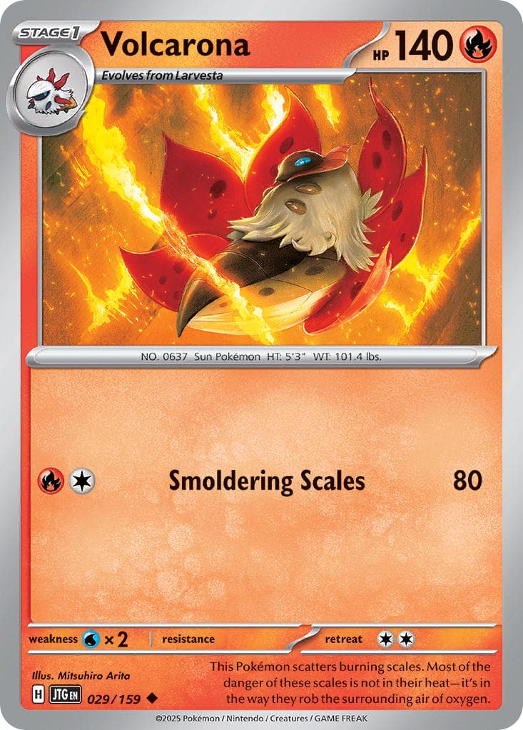 Volcarona — Journey Together Pokémon card
