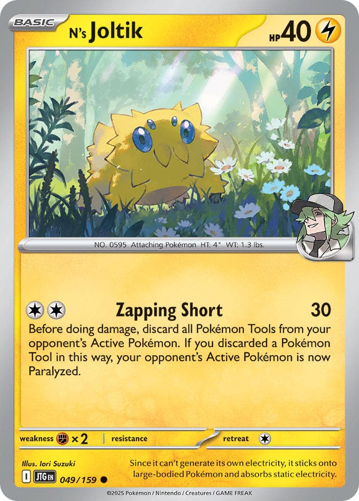 N's Joltik — Journey Together Pokémon card