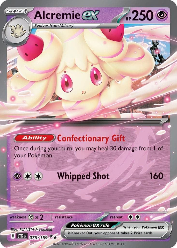 Alcremie ex — Journey Together Pokémon card
