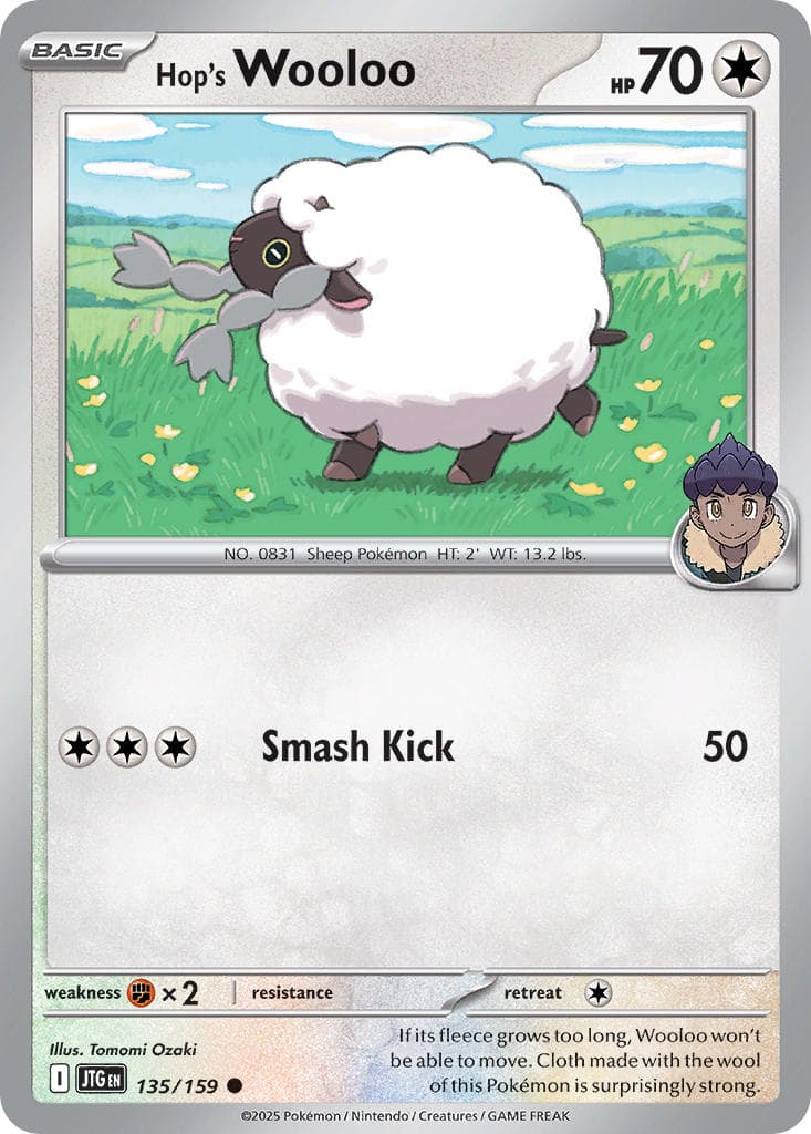 Hop's Wooloo — Journey Together Pokémon card