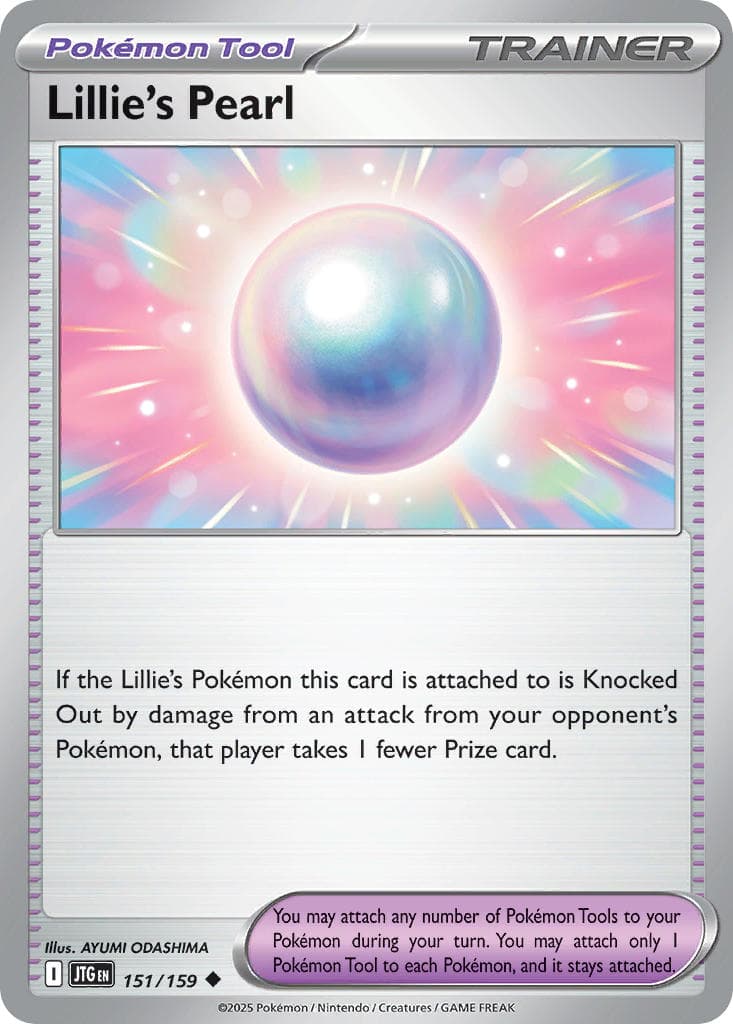Lillie's Pearl — Journey Together Pokémon card