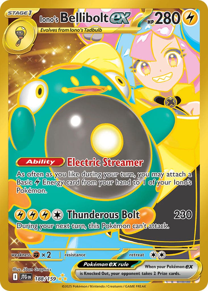 Iono's Bellibolt ex — Journey Together Pokémon card