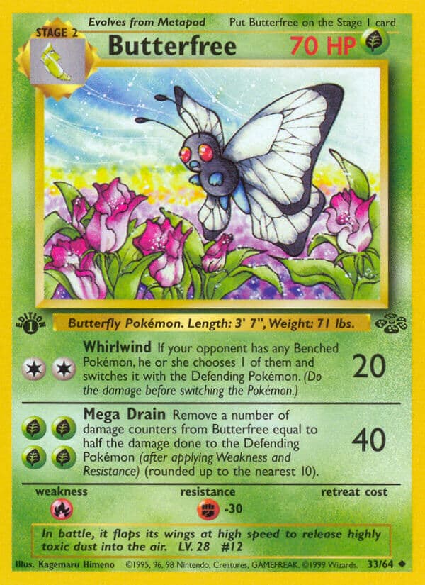 Butterfree — Jungle Pokémon card