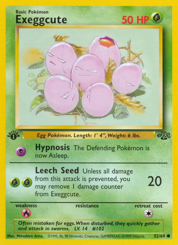 Exeggcute — Jungle Pokémon card