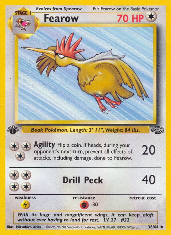 Fearow — Jungle Pokémon card