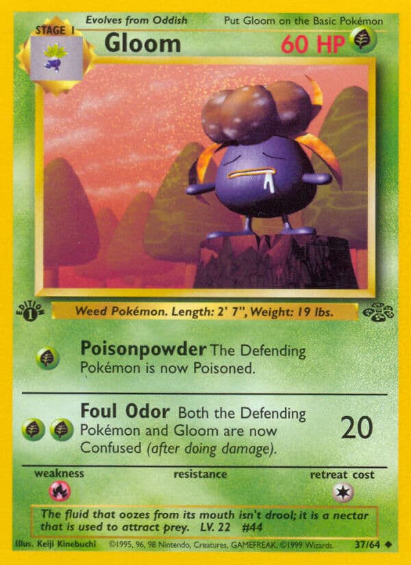 Gloom — Jungle Pokémon card