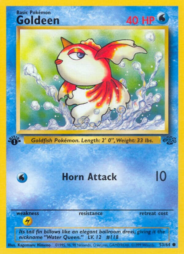 Goldeen — Jungle Pokémon card