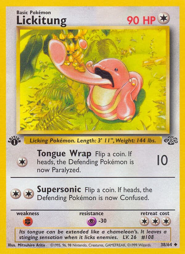 Lickitung — Jungle Pokémon card