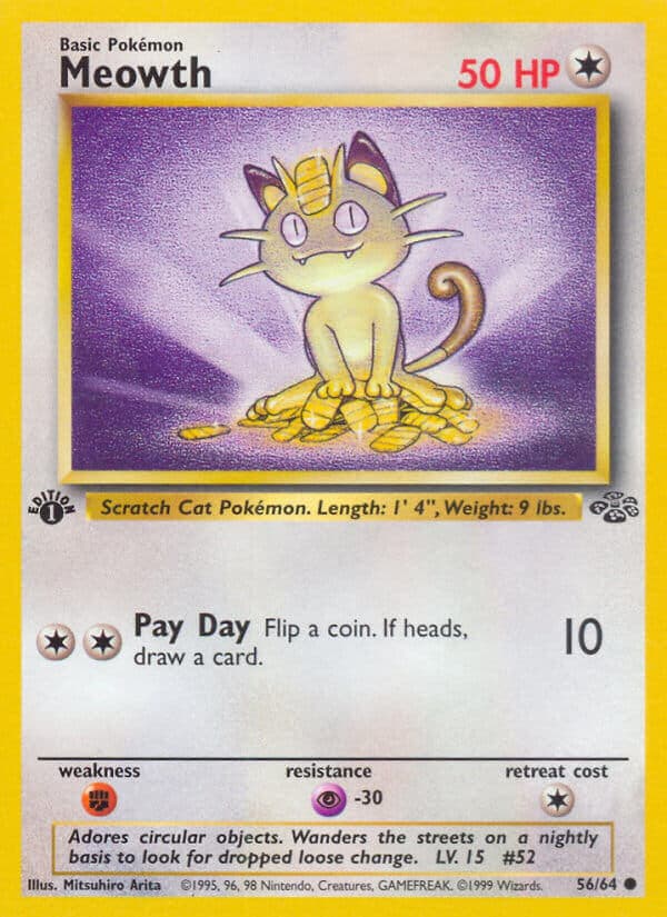 Meowth — Jungle Pokémon card