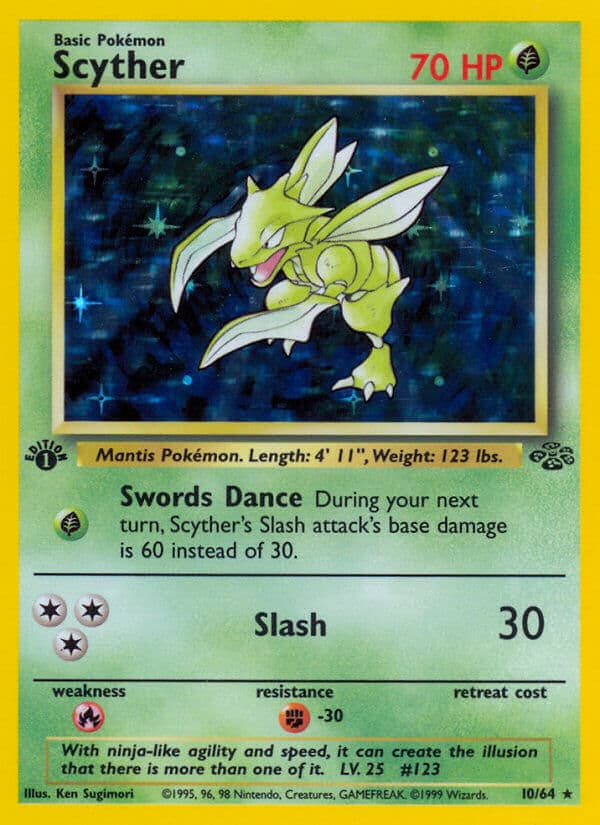 Scyther — Jungle Pokémon card