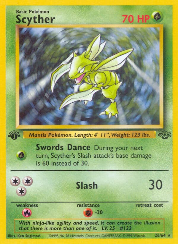 Scyther — Jungle Pokémon card