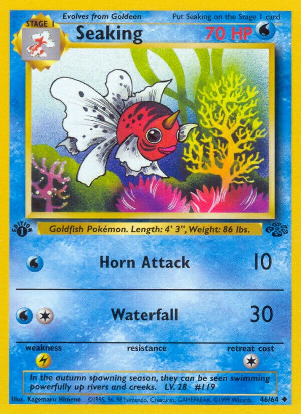 Seaking — Jungle Pokémon card