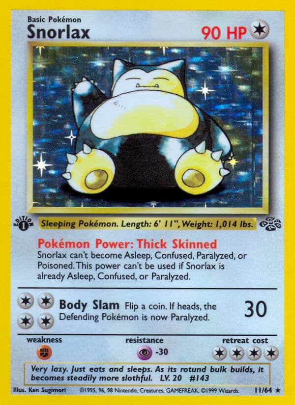 Snorlax — Jungle Pokémon card
