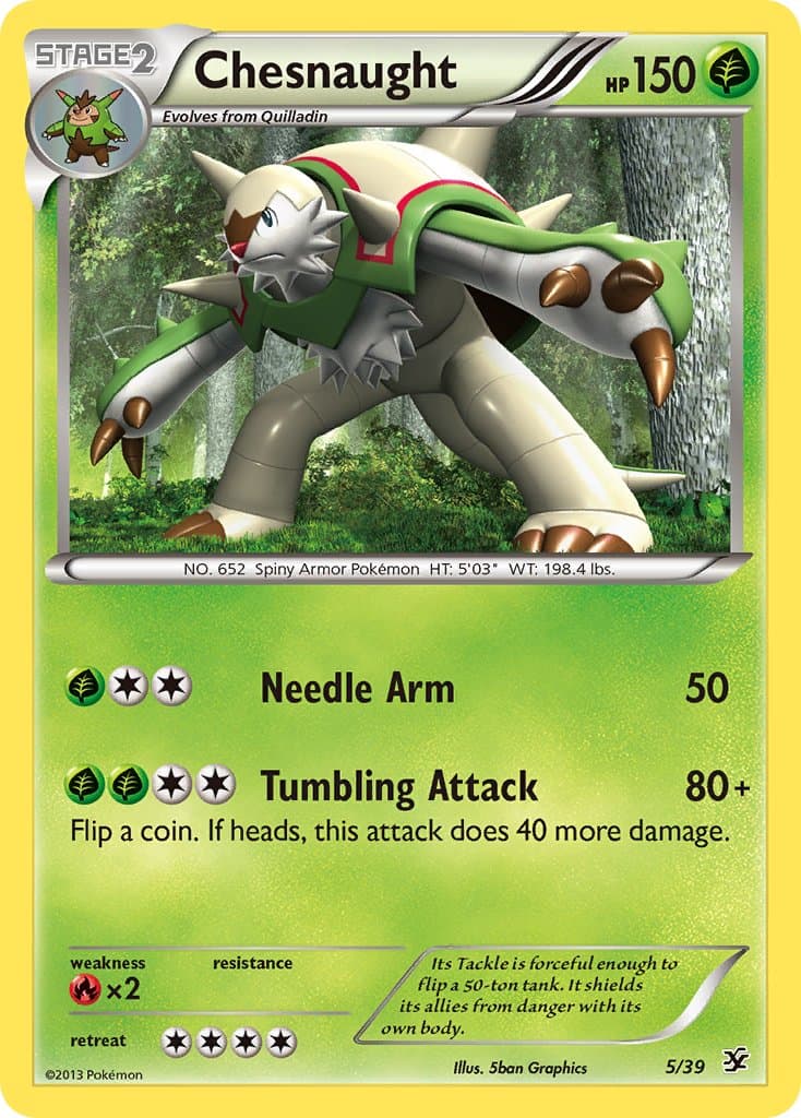 Chesnaught — Kalos Starter Set Pokémon card