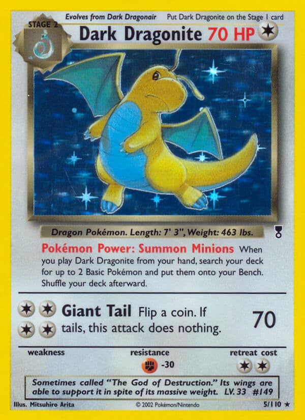 Dark Dragonite — Legendary Collection Pokémon card