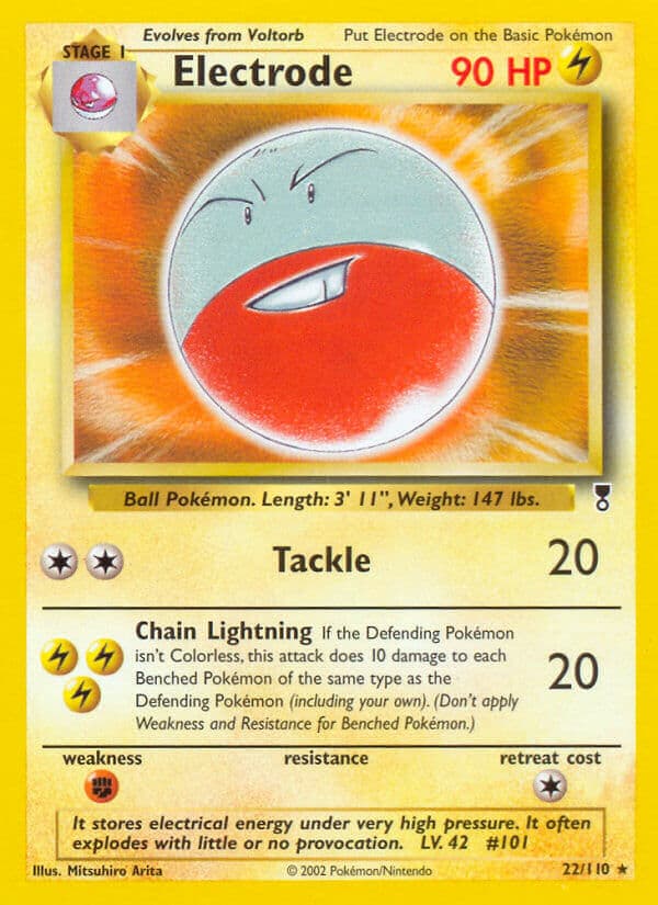Electrode — Legendary Collection Pokémon card