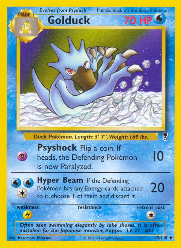 Golduck — Legendary Collection Pokémon card