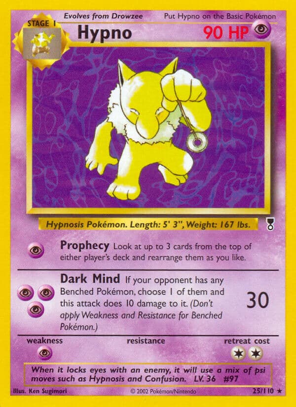 Hypno — Legendary Collection Pokémon card