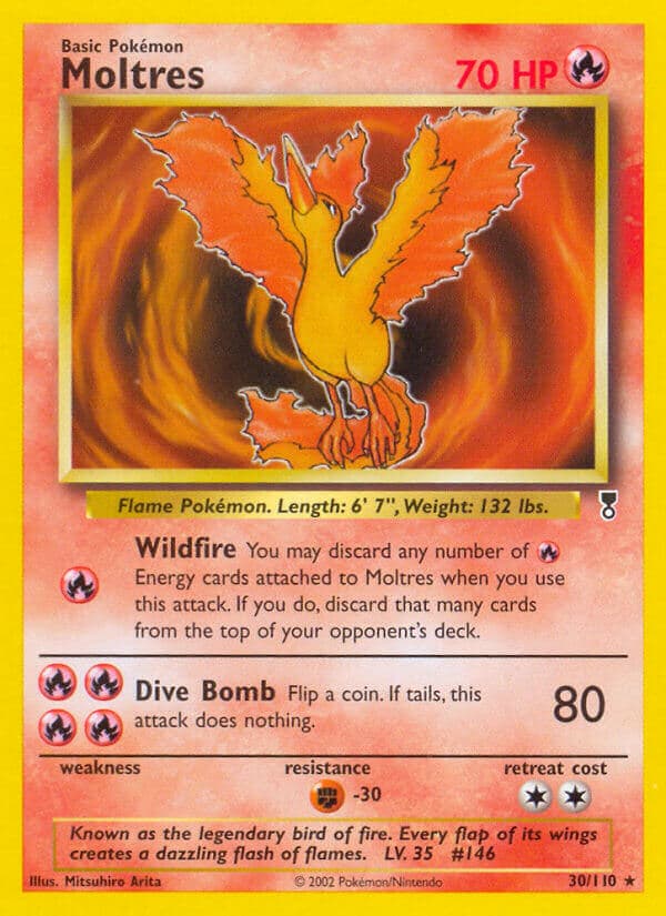 Moltres — Legendary Collection Pokémon card