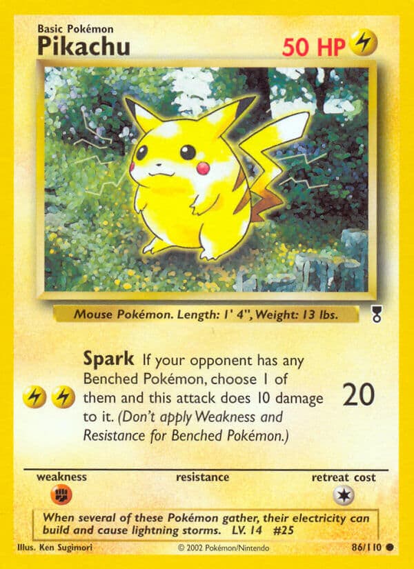 Pikachu — Legendary Collection Pokémon card
