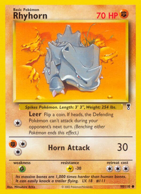 Rhyhorn — Legendary Collection Pokémon card