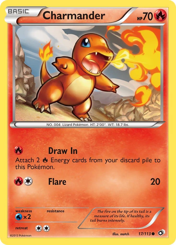 Charmander — Legendary Treasures Pokémon card