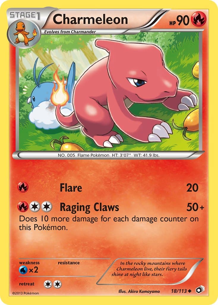 Charmeleon — Legendary Treasures Pokémon card