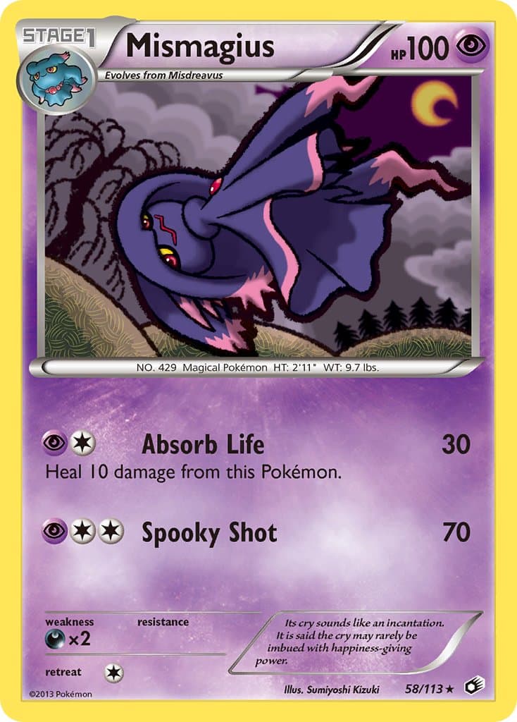 Mismagius — Legendary Treasures Pokémon card