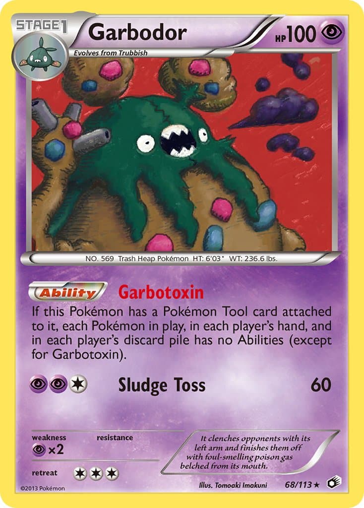Garbodor — Legendary Treasures Pokémon card