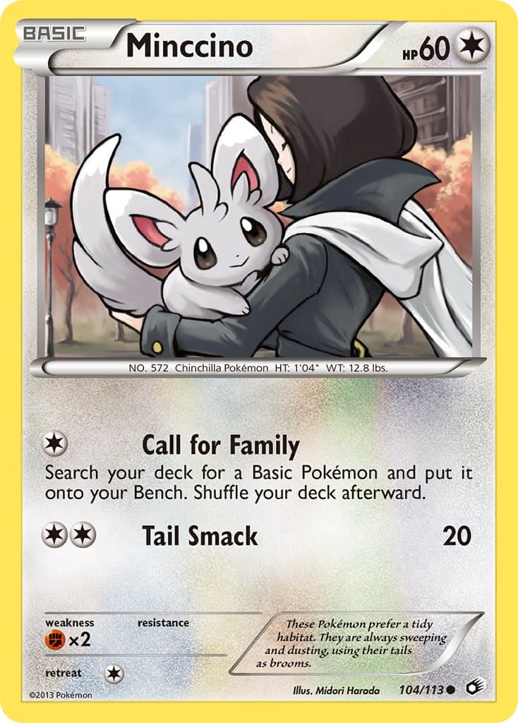 Minccino — Legendary Treasures Pokémon card