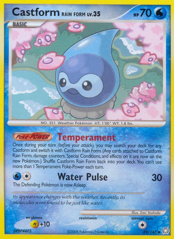 Castform Rain Form — Legends Awakened Pokémon card