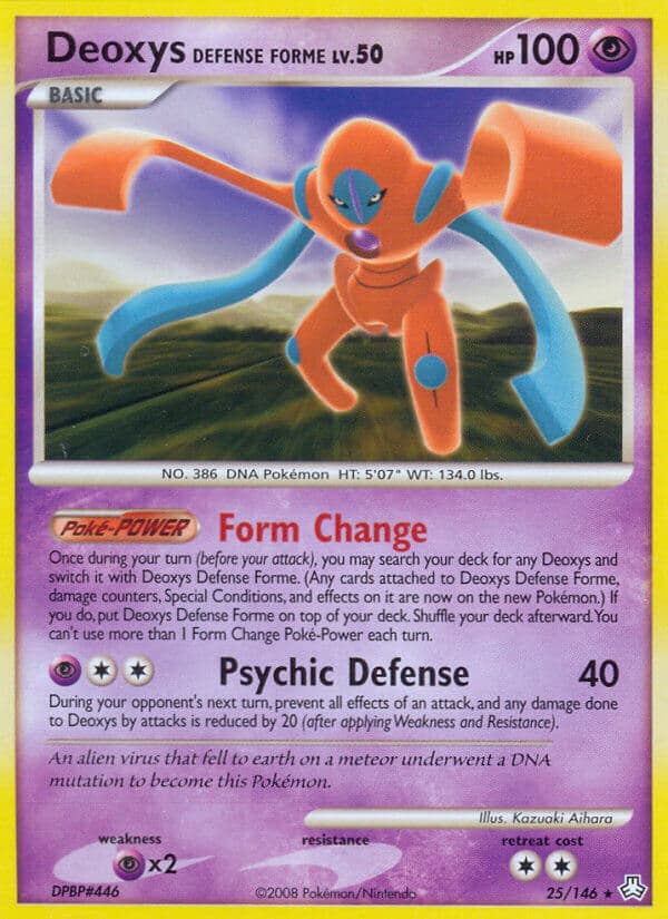 Deoxys Defense Forme — Legends Awakened Pokémon card