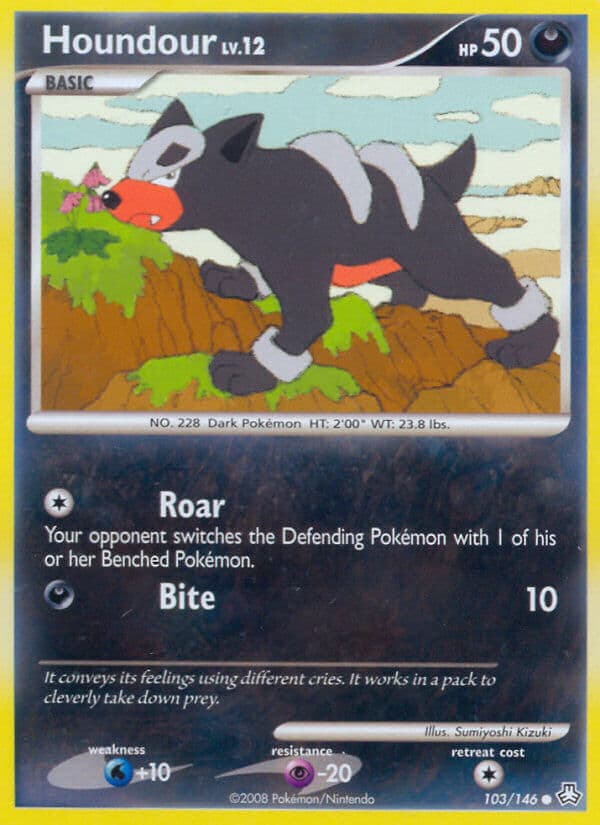 Houndour — Legends Awakened Pokémon card