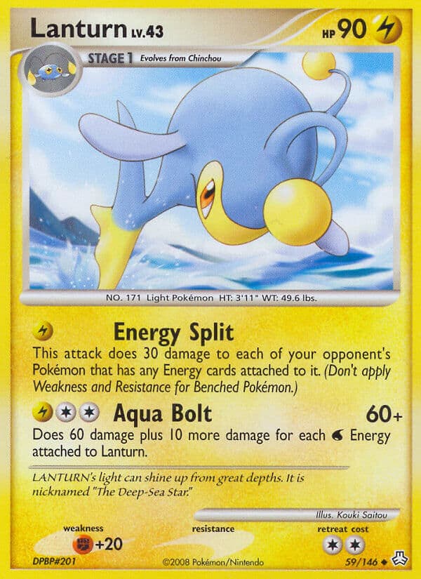 Lanturn — Legends Awakened Pokémon card