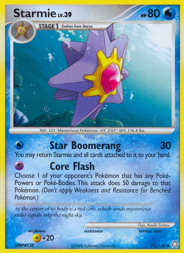 Starmie — Legends Awakened Pokémon card