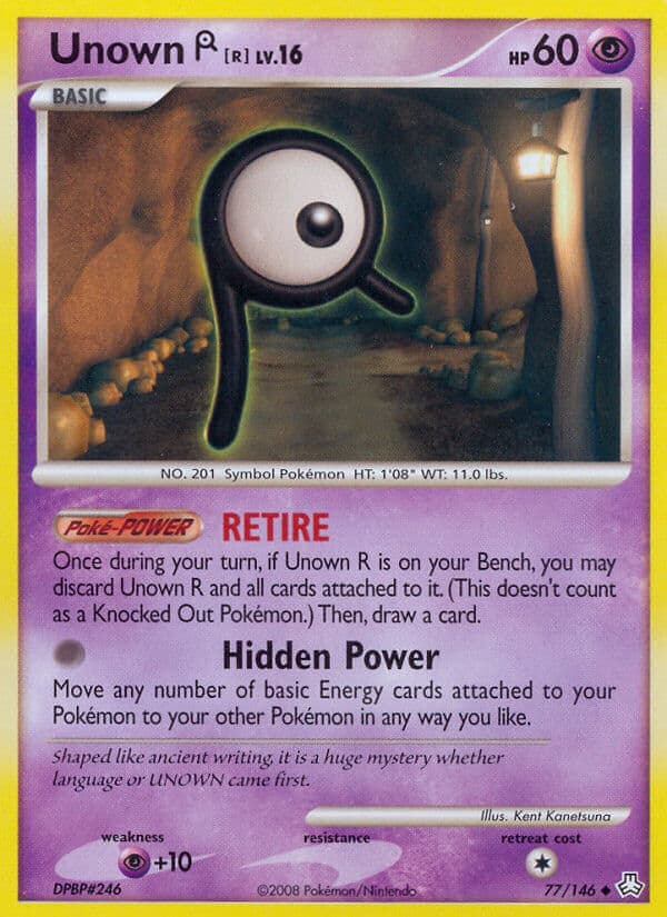Unown R — Legends Awakened Pokémon card