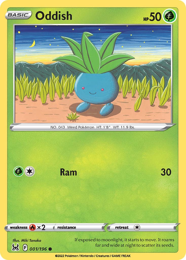 Oddish — Lost Origin Pokémon card