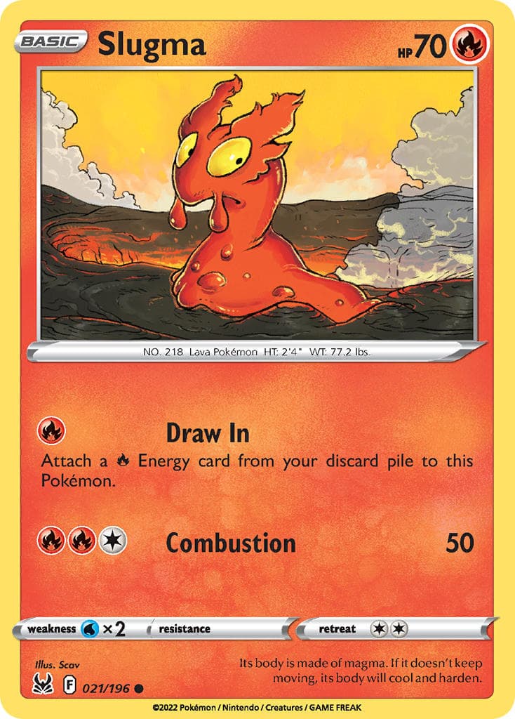 Slugma — Lost Origin Pokémon card