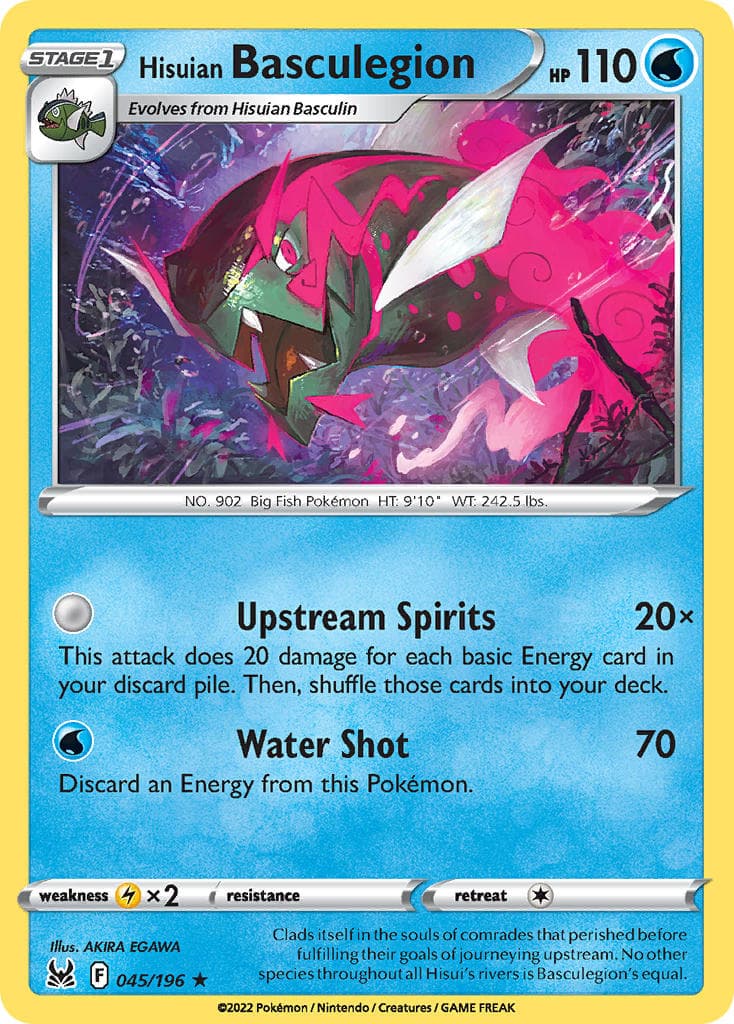 Hisuian Basculegion — Lost Origin Pokémon card