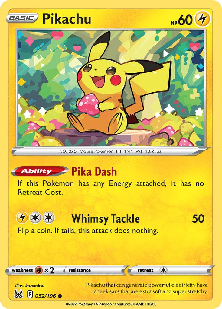 Pikachu — Lost Origin Pokémon card