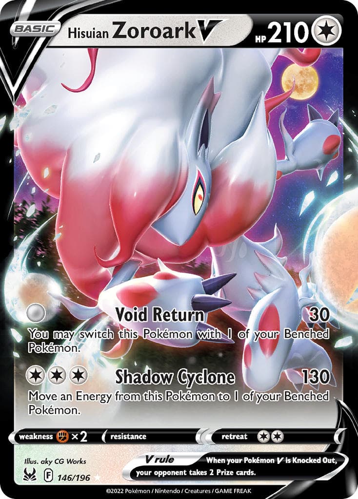 Hisuian Zoroark V — Lost Origin Pokémon card