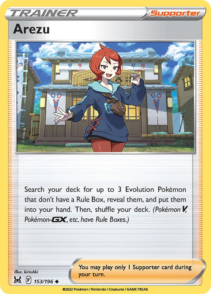 Arezu — Lost Origin Pokémon card