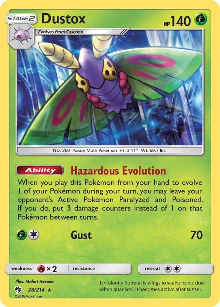 Dustox — Lost Thunder Pokémon card
