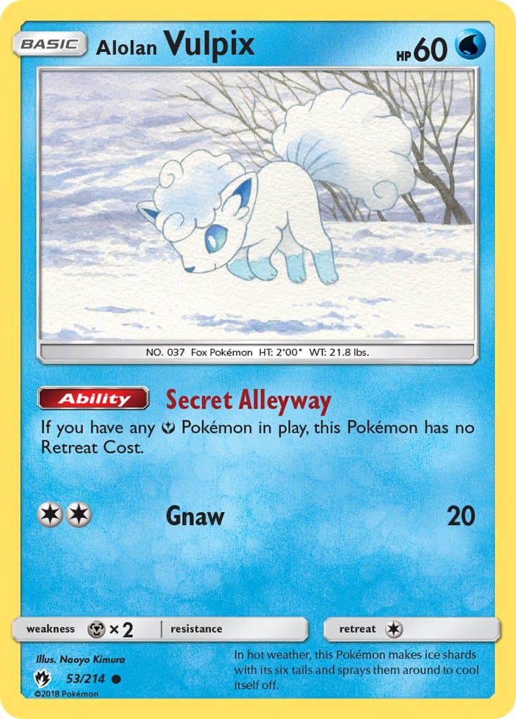 Alolan Vulpix — Lost Thunder
