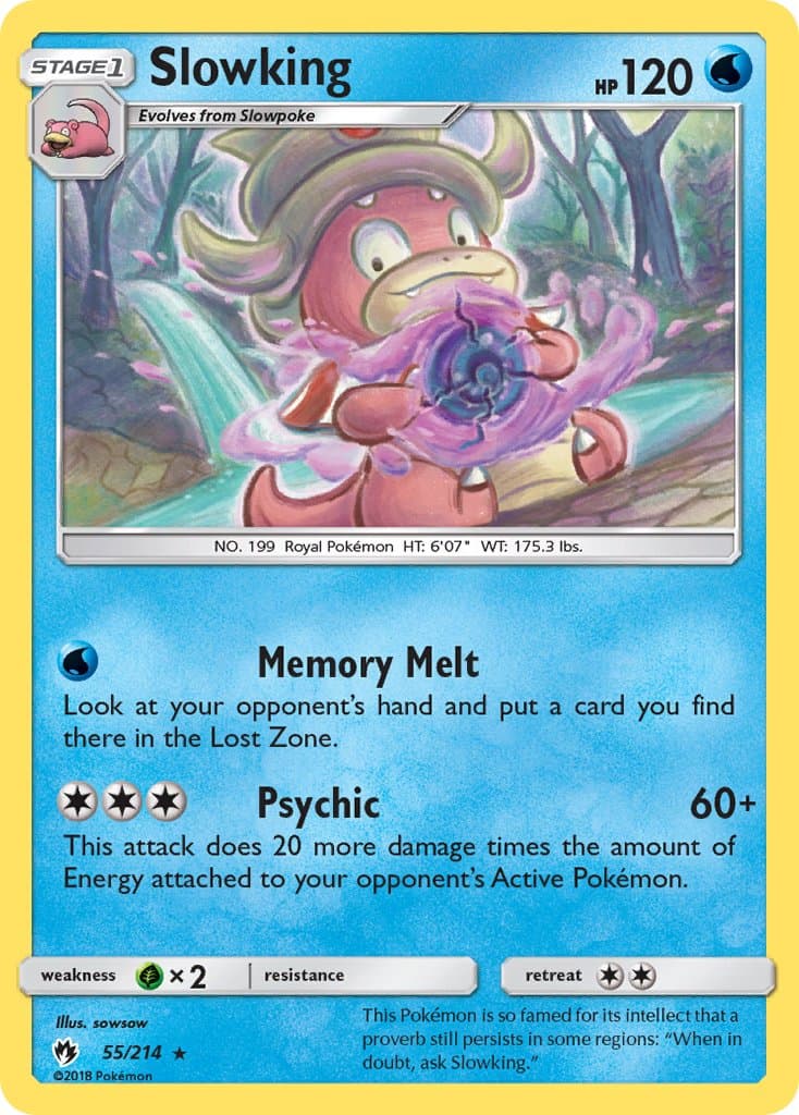 Slowking — Lost Thunder Pokémon card