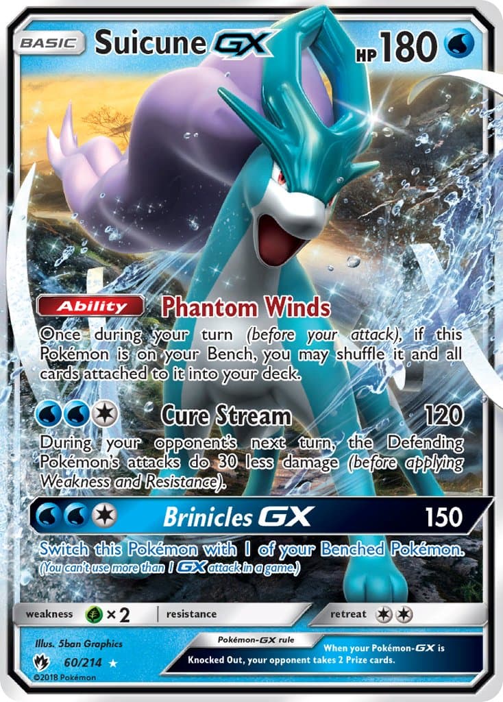 Suicune Gx — Lost Thunder Pokémon card