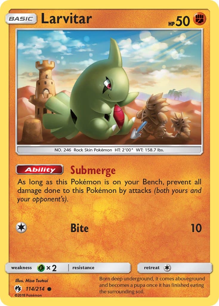 Larvitar — Lost Thunder