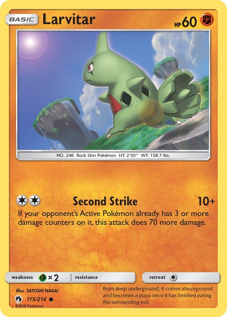 Larvitar — Lost Thunder